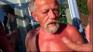 Fucked Up Grandpa Sucking Us for Some Cash