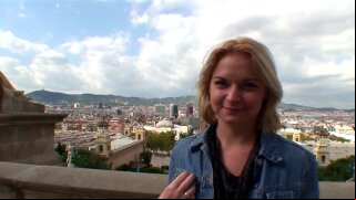 Tourist woman seduced and fucked for money